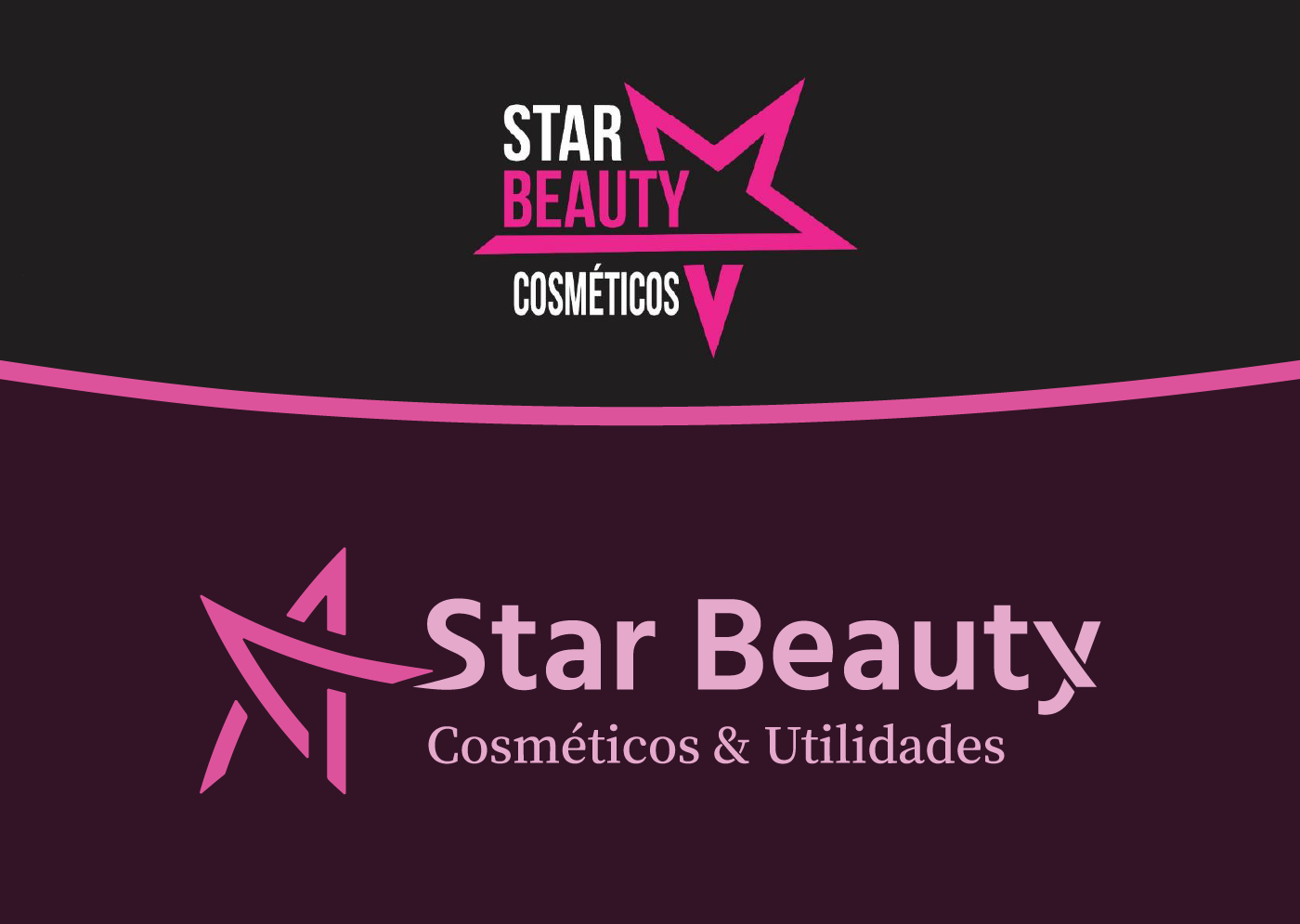 Star Beauty - Antes e Depois - Comparação visual do redesign