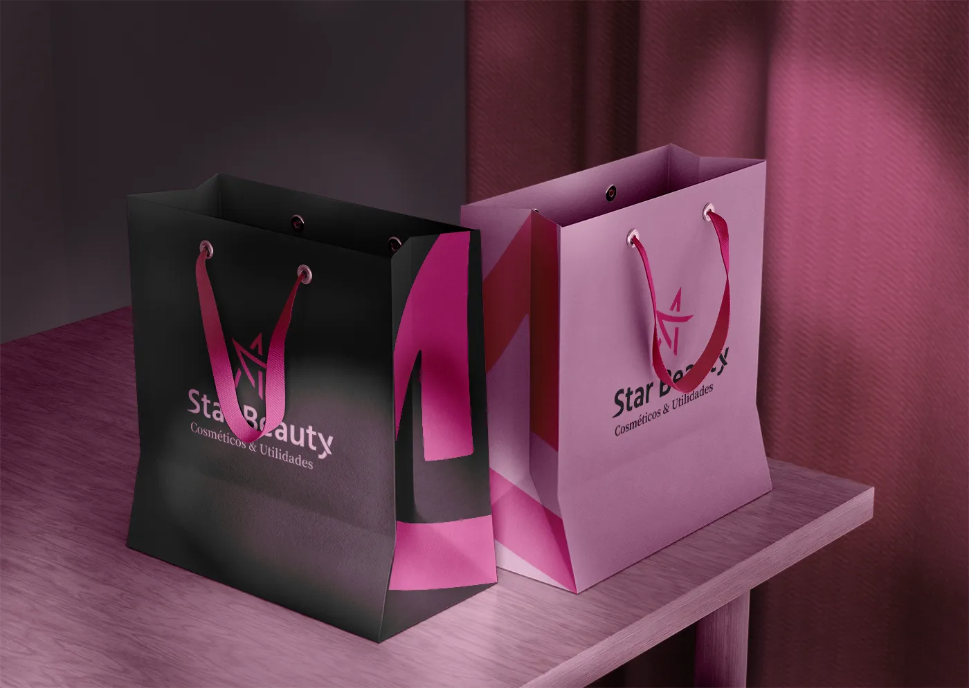 Star Beauty - Sacolas - Aplicações finais em contexto real